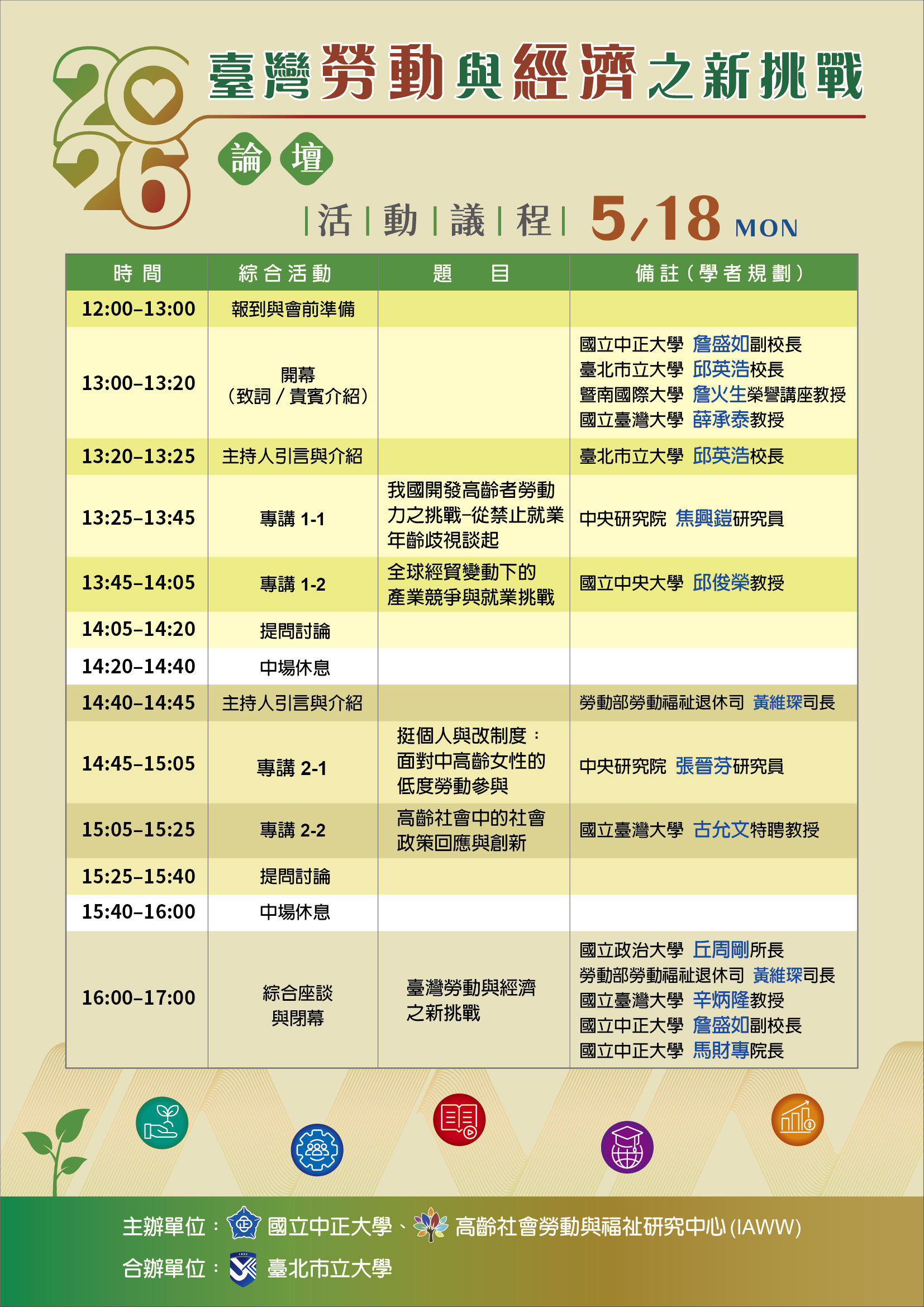 活動議程 活動議程